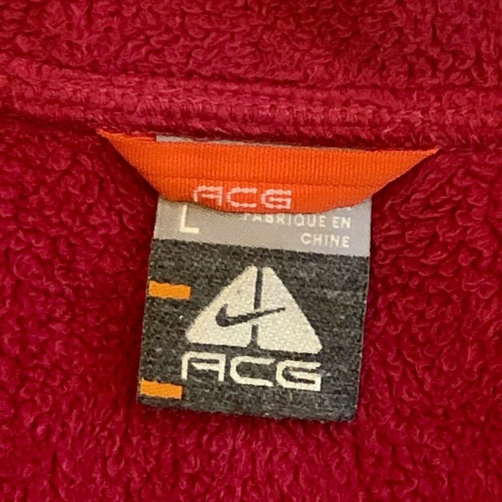 Nike ACG Softshell Full Zip Stretch Jacket Ski Womens Size Large Outdoors Red - Picture 8 of 10